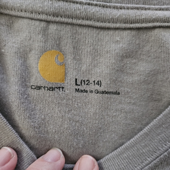 Carharrt Gray Short Sleeve T-Shirt Size L - Picture 3 of 4